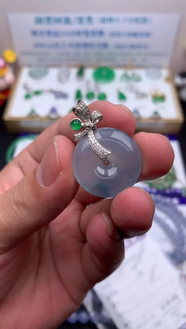 【闪购商品】定制翡翠18K金镶嵌模式推广期24小时鉴赏期