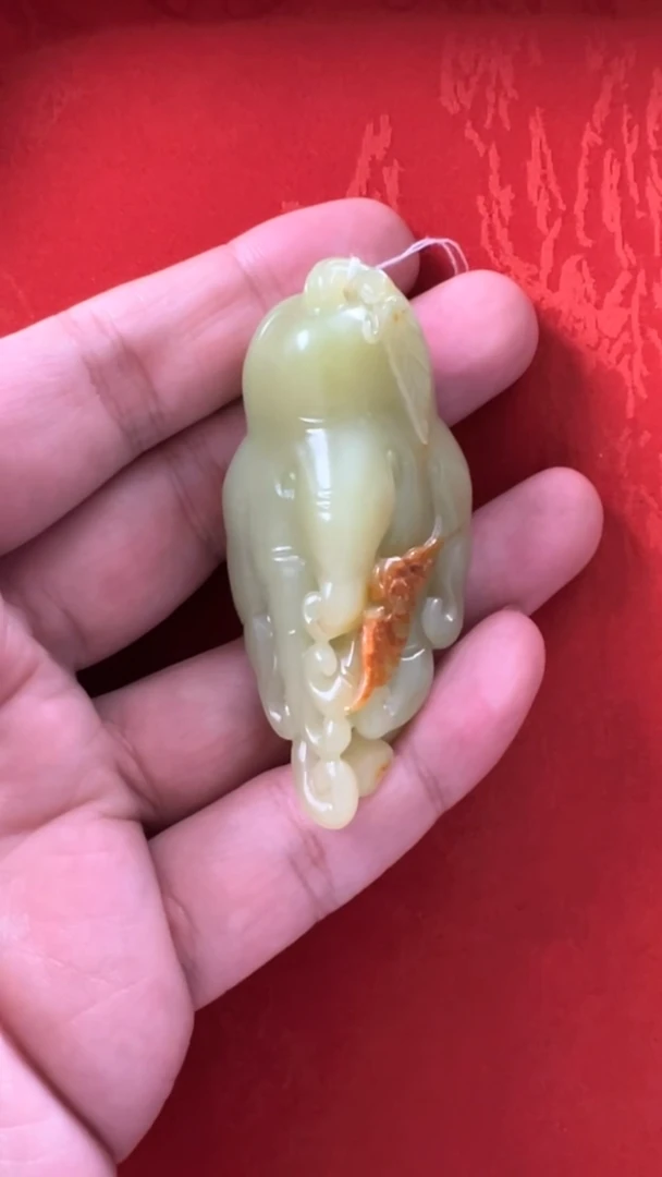 未镶嵌和田玉挂件黄玉老熟佛手