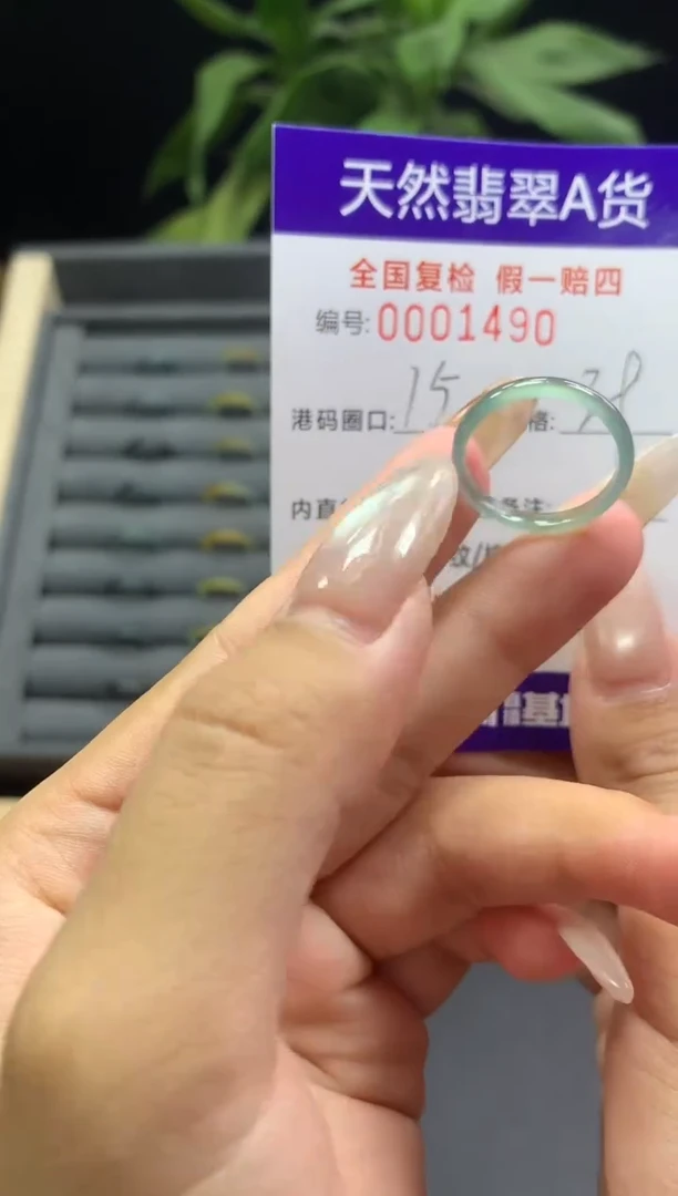 未镶嵌戒指翡翠天然  1490