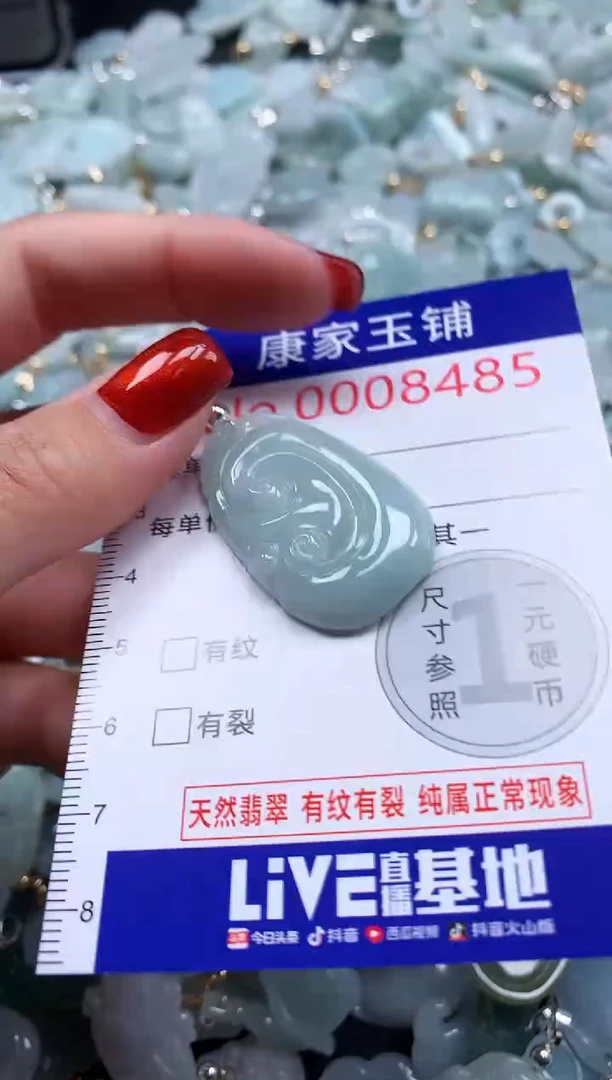 翡翠未镶嵌吊坠(不含链)8485