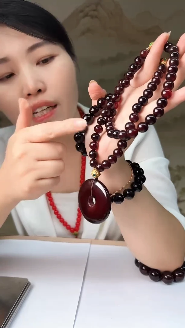 未镶嵌玛瑙手饰宝藏阁臻奢 血 胆 金 莲 鱼 眼 项链多样性发一件