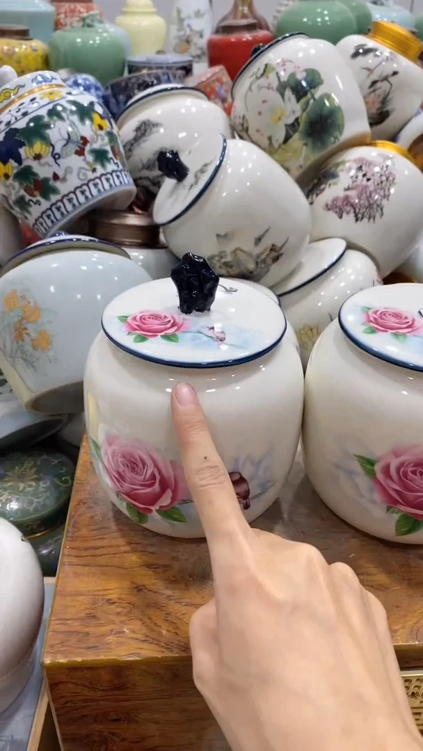 摆件陶茶叶罐密封罐储存罐