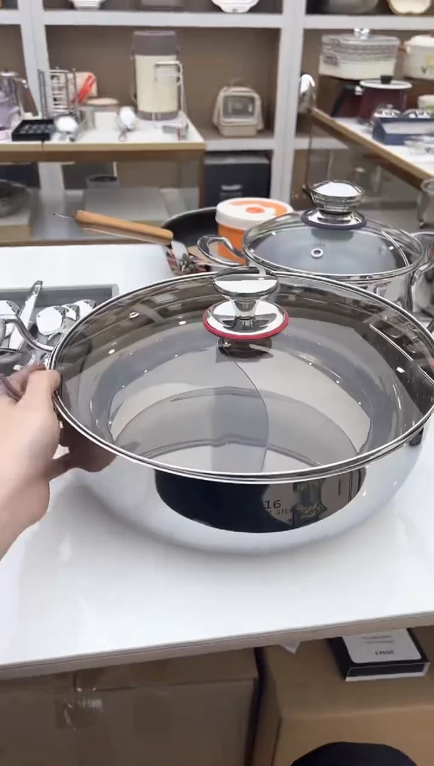 【闪购商品】不锈钢32cm鸳鸯锅