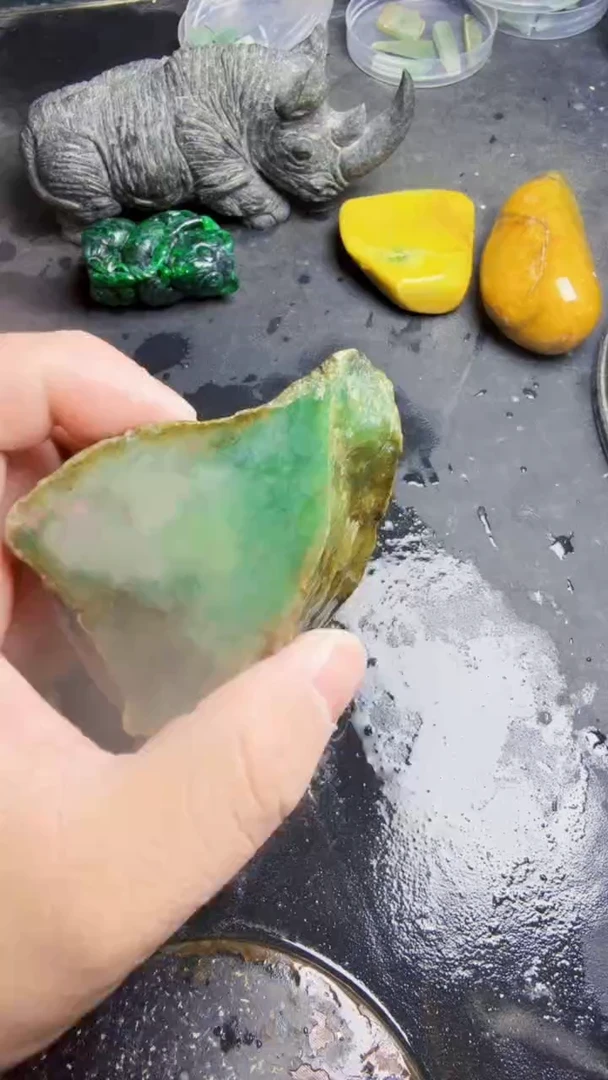 未镶嵌挂件翡翠平**界天然翡翠117