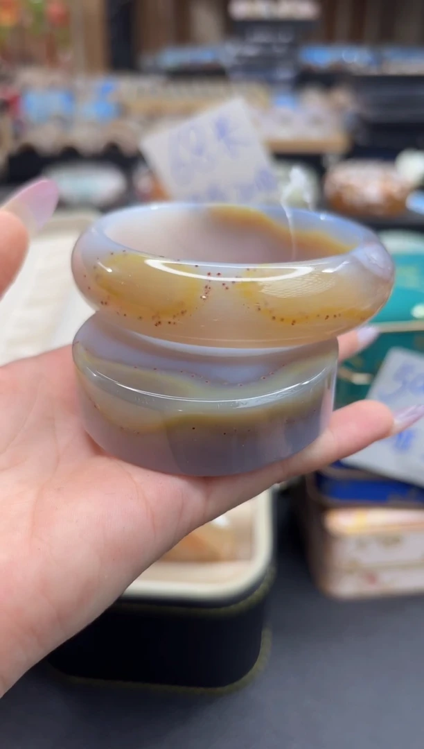 未镶嵌手镯石英质玉C255(63圈赠送镯心)