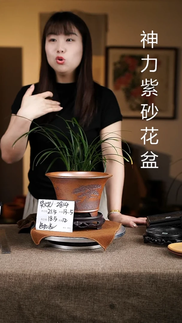 紫砂花盆紫砂花盆2814+s