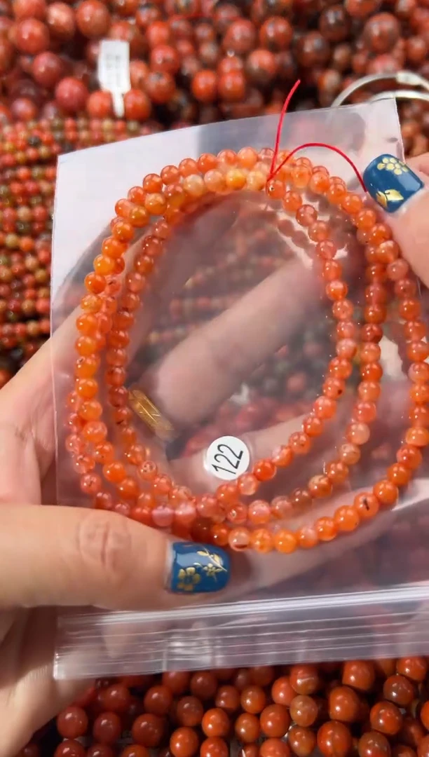未镶嵌手串南红玛瑙5+