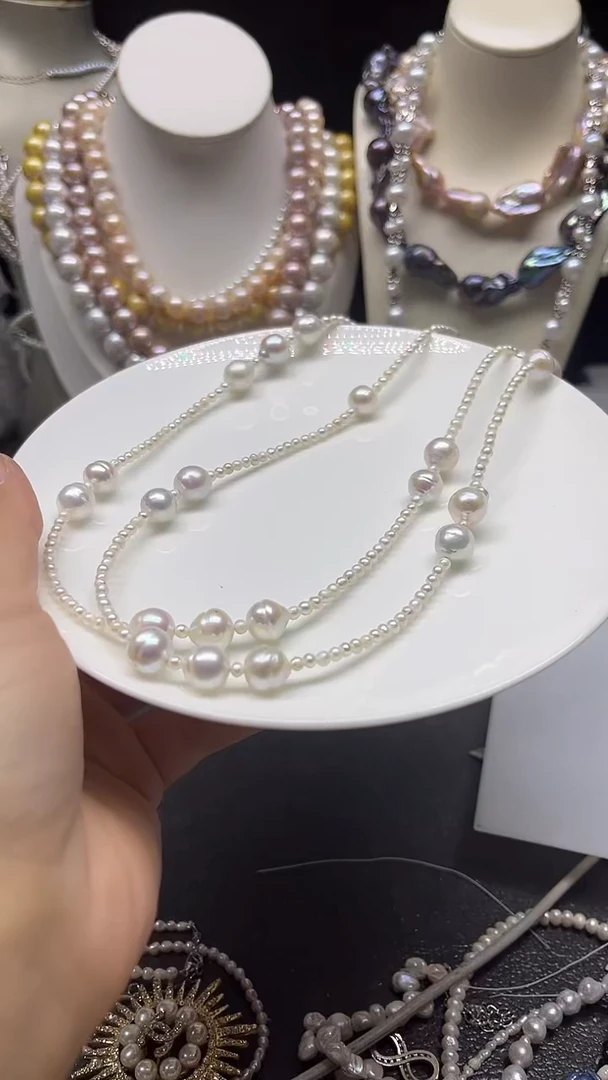 颈饰未镶嵌淡水珍珠多人