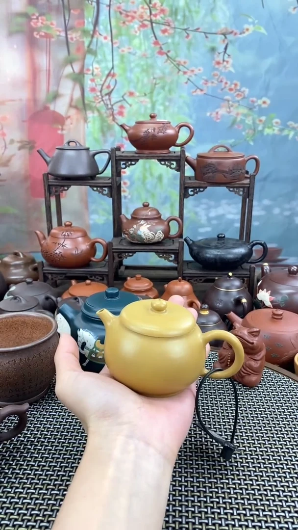 茶壶紫砂黄金段泥紫砂壶