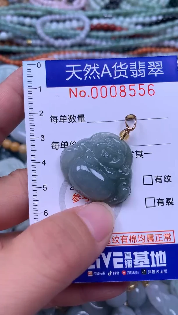 颈饰未镶嵌翡翠天然翡翠