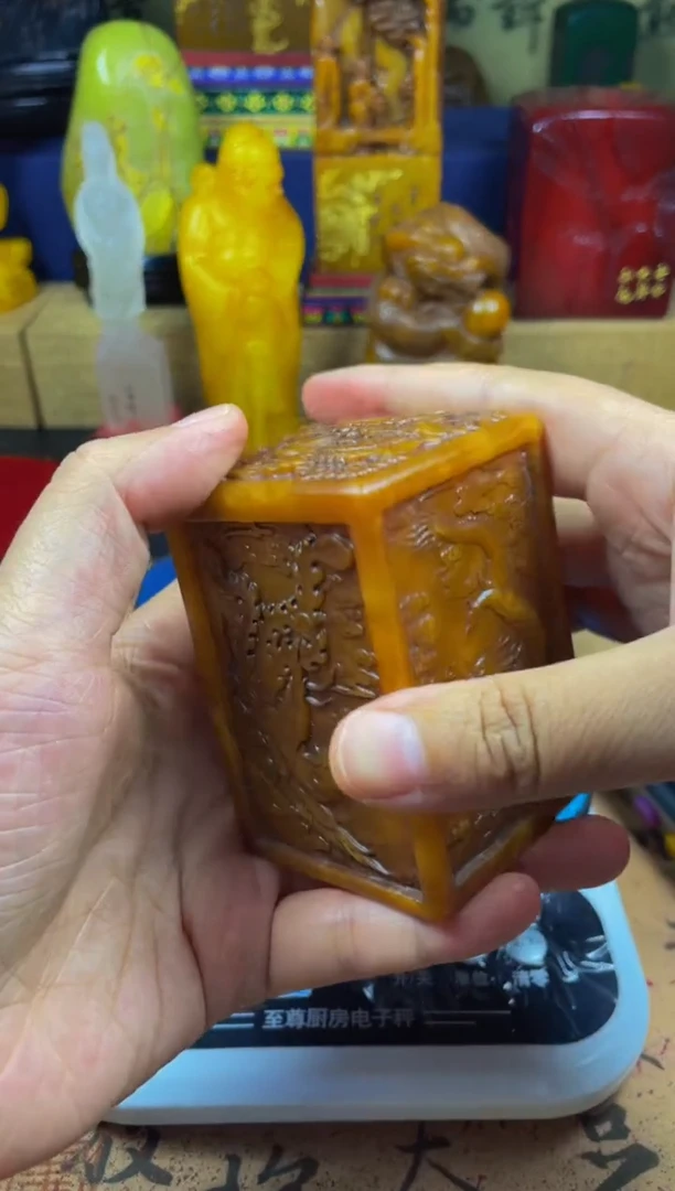 寿山石印石田黄四瑞兽龙顶正章