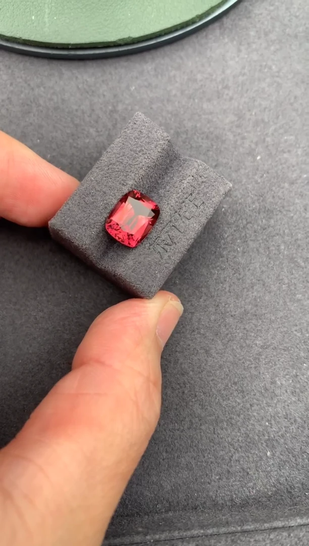 未镶嵌裸石碧玺3.5ct 红碧玺 定制 BH