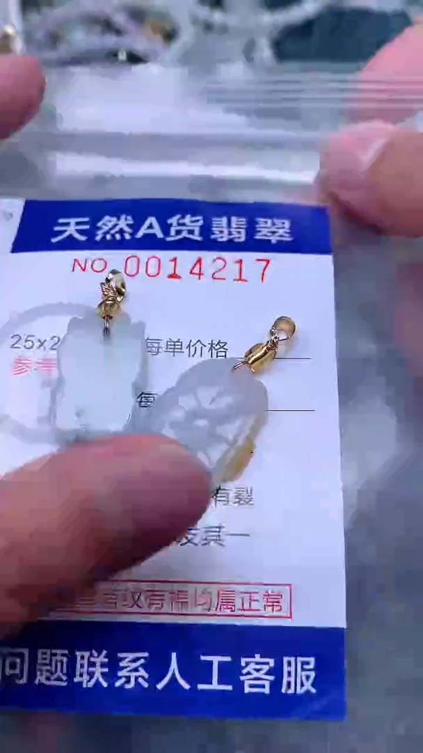 翡翠未镶嵌吊坠(不含链)1