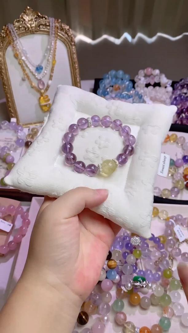 未镶嵌手链水晶巴西紫水晶