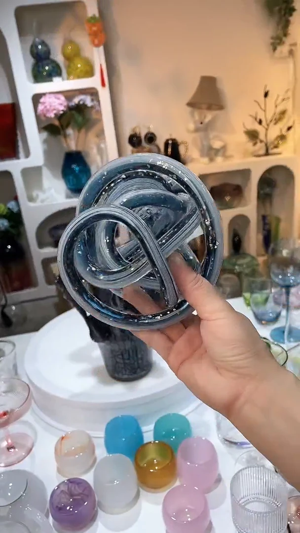 【闪购商品】琉璃洒金麻团摆件