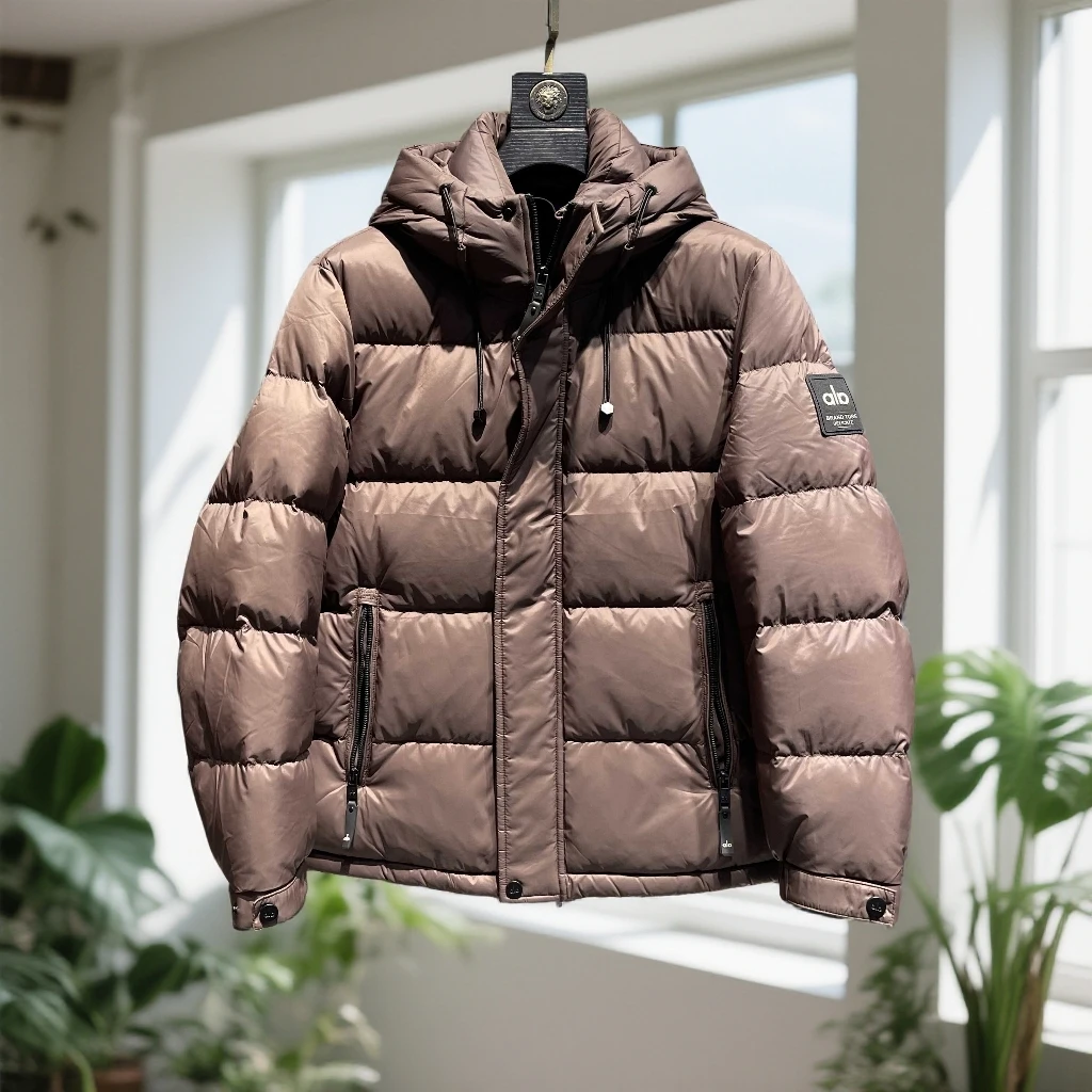 娜罗普西羽绒服冬季时尚休闲连帽白鸭绒外套男装保暖百搭显瘦新款