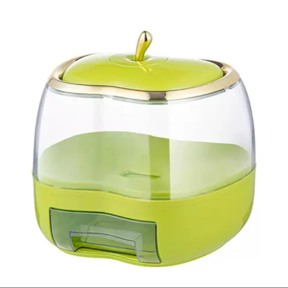 家用米桶大容量杂粮桶 苹果米桶 颜色规格随机 HWY