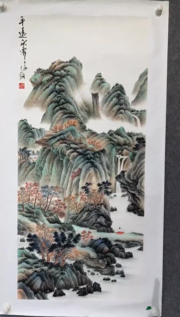 国画李纲-8平尺-国画作品-金