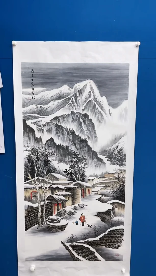 【闪购商品】国画张-四尺雪景/无框/W