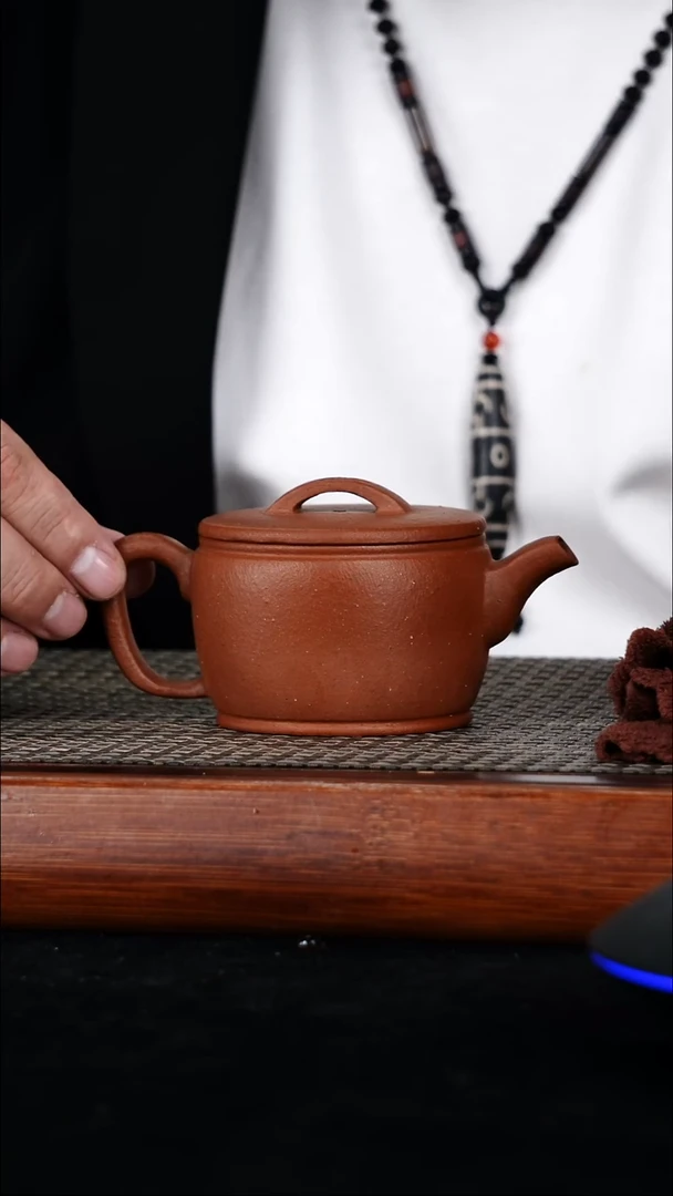 茶壶紫砂原矿生砂朱泥高汉瓦