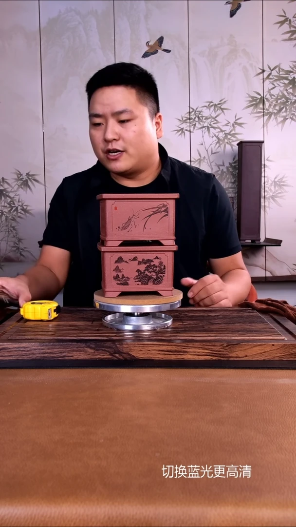 紫砂花盆紫砂花盆内口10-7      2只