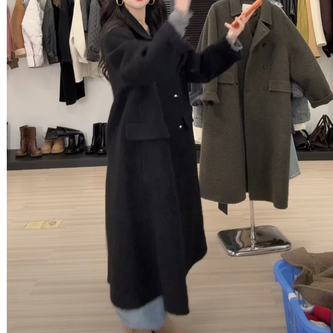 Made in Korea——【双排黑大衣】韩档口 2025冬季新款羊毛大衣