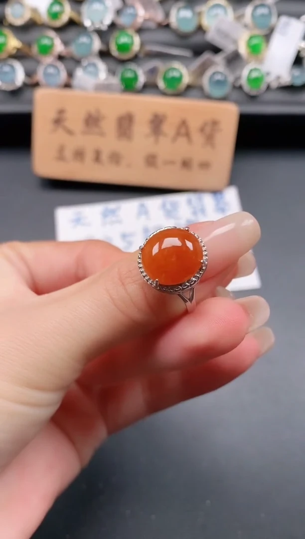 银S925镶嵌戒指翡翠1111