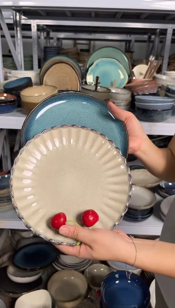 陶瓷外贸尾货瑕疵满20包邮X2 小盘组合