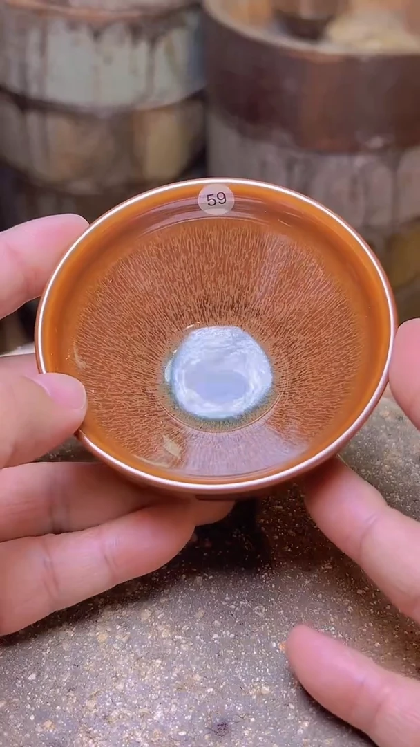 茶盏59火麒麟建盏主人杯