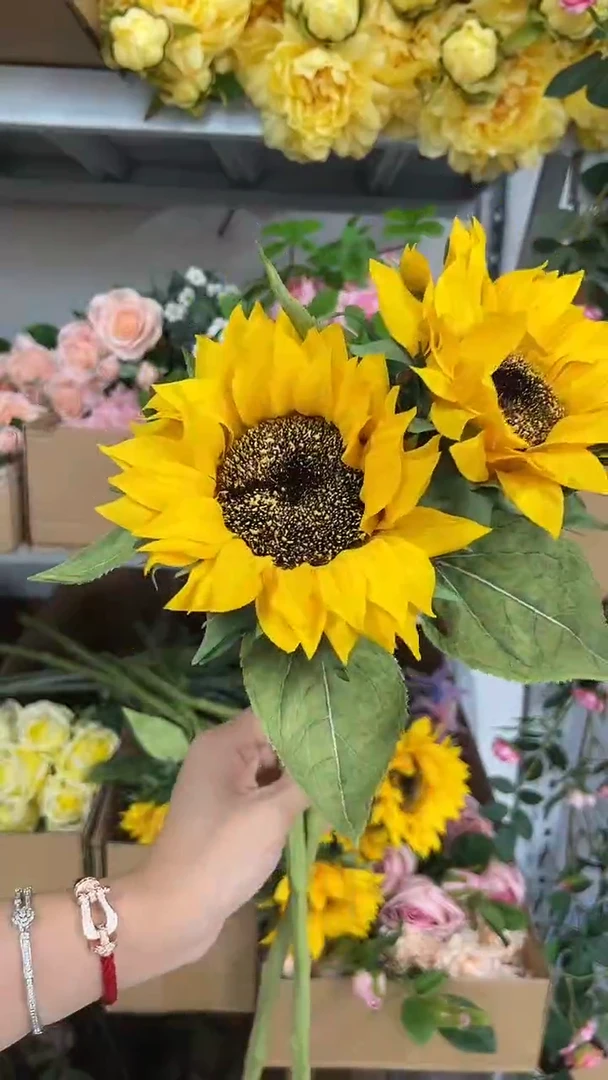 2枝手感保湿向日葵