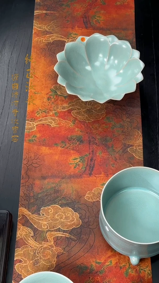 摆件蕙**心微瑕清凉寺原矿釉莲花盏