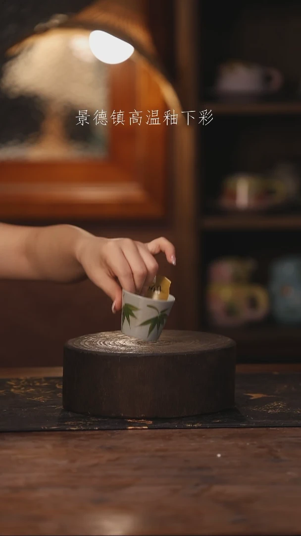 陶瓷景德镇高温釉下手绘陶瓷040