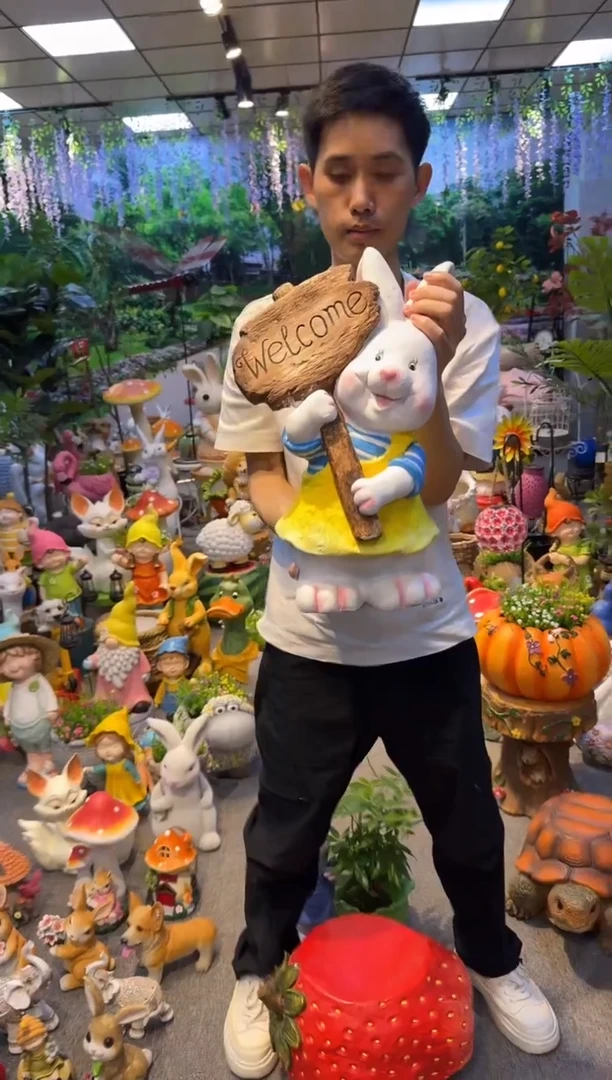 无花朵花园庭院摆件&00&