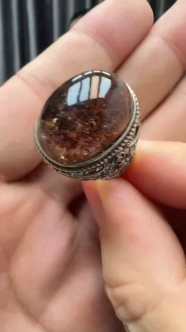 银S925镶嵌戒指水晶水晶戒指