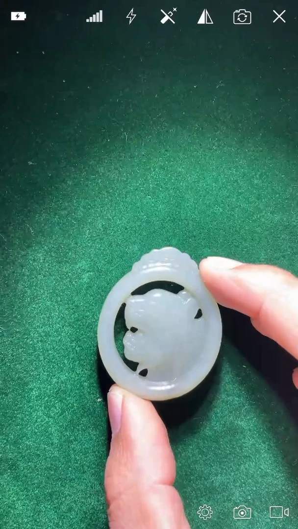 未镶嵌和田玉挂件YX 虎牌