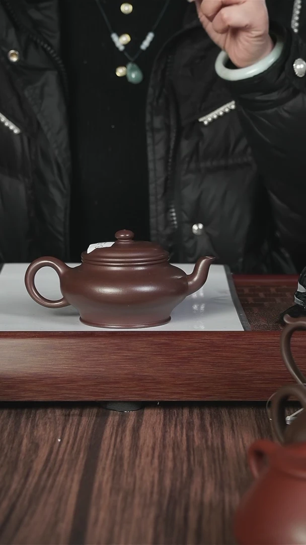 【闪购商品】紫砂茶壶战旗 扁笑樱