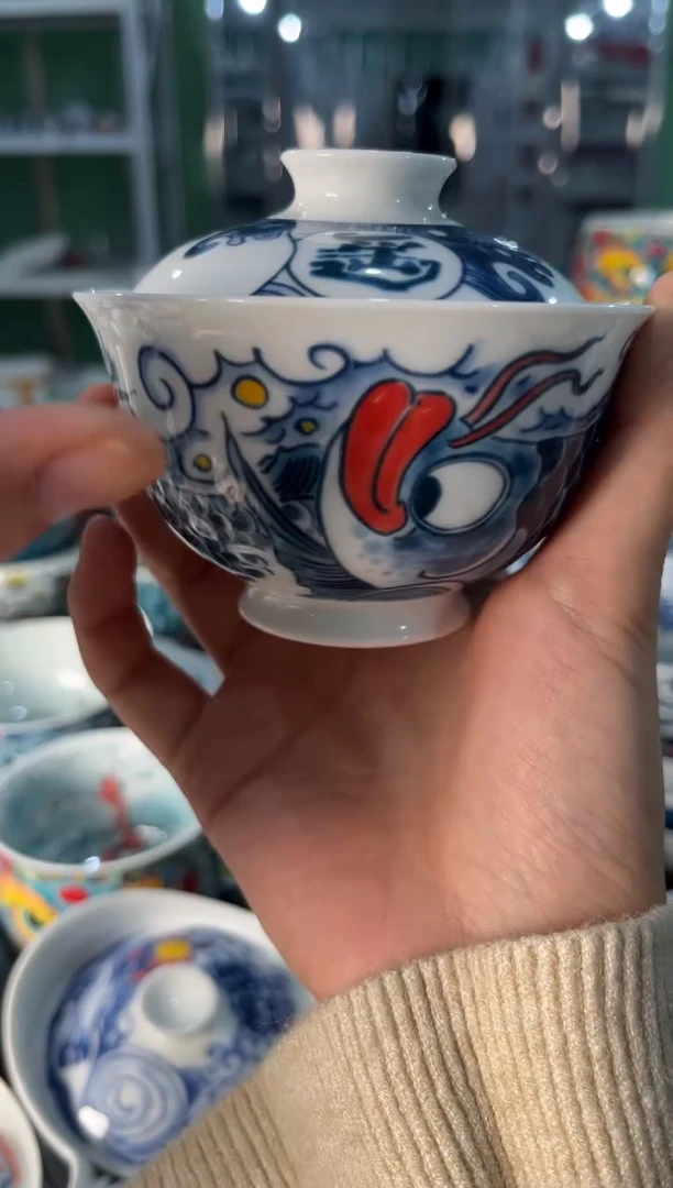 陶瓷昨明景德镇陶瓷：盖碗