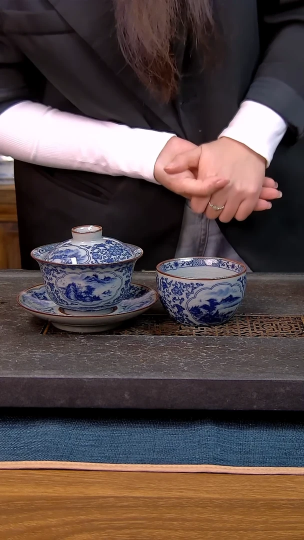 简装家用款2件套 老陶泥开片纹陶瓷茶具