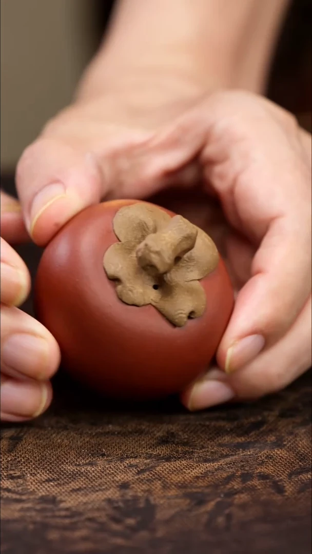 紫砂茶宠紫砂柿子