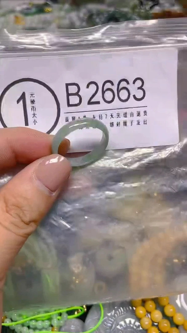 颈饰未镶嵌翡翠20.3mm/ B /翡翠A货，一件也是批发价