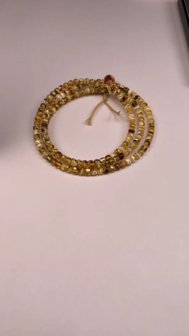 未镶嵌蜜蜡裸石蜜蜡108素串