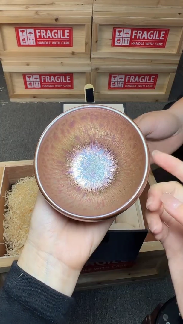 茶盏金丝万缕 建窑建盏主人杯