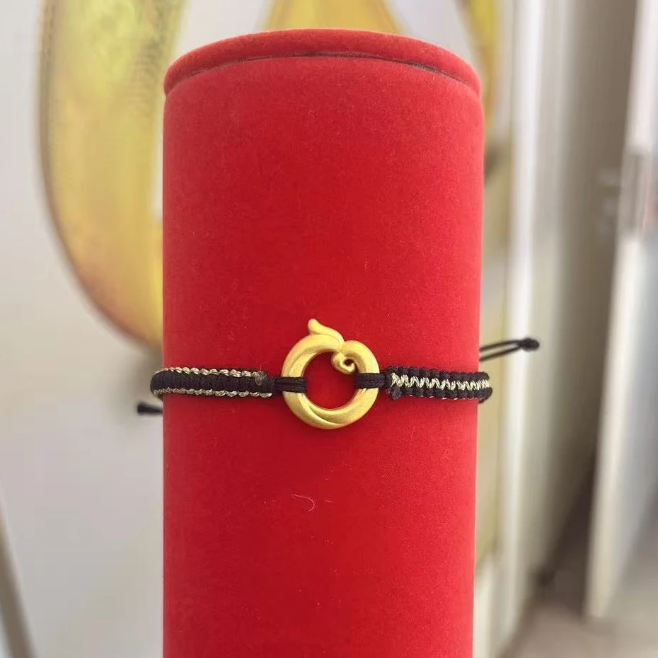 足金  手工编绳足金盘龙  足金999   1.19g非质量问题不退不换