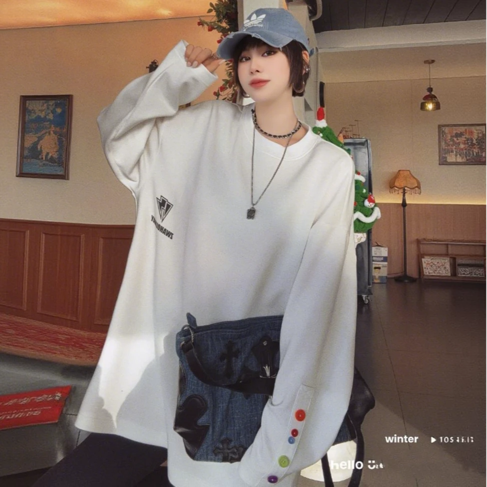 4001 “软糯慕斯糖果”过臀大T恤（过臀卫衣）