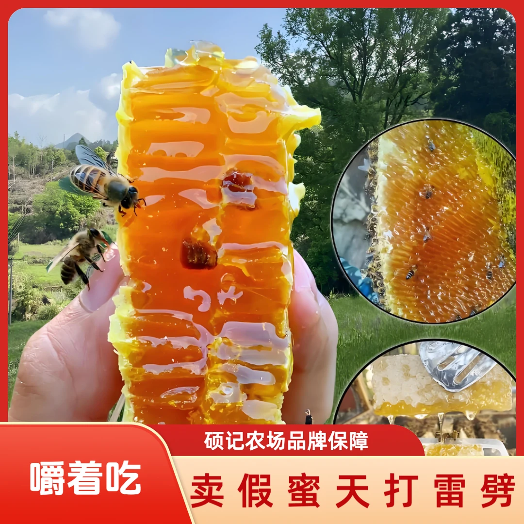 2斤装【嚼着吃的蜜】 沂蒙深山蜂巢蜜 1斤装/盒