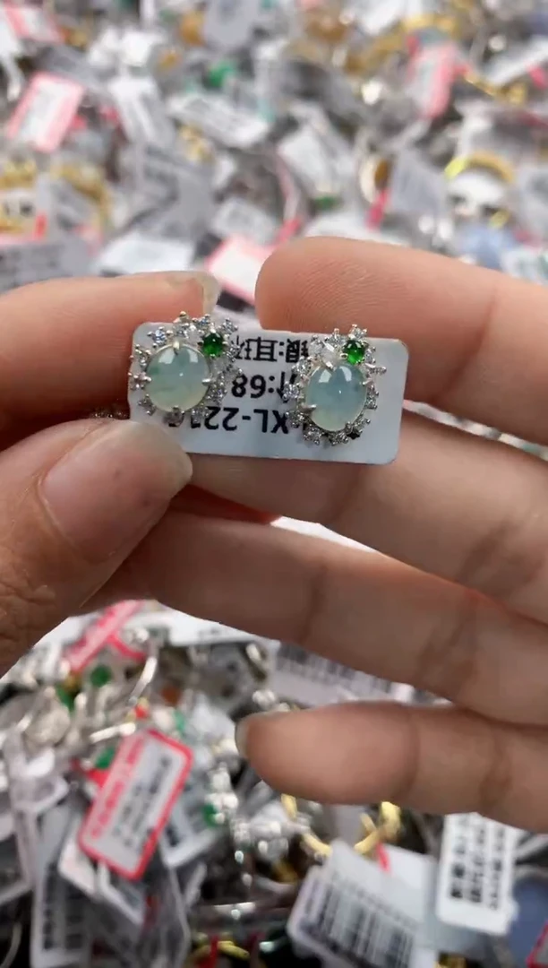 银S925镶嵌戒指翡翠111    6