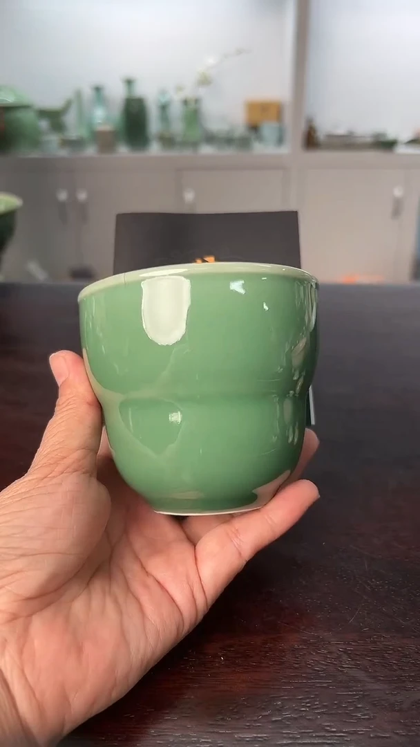 龙泉云间青瓷小米茶器