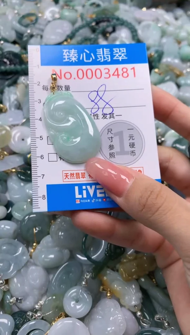 翡翠未镶嵌颈饰3481