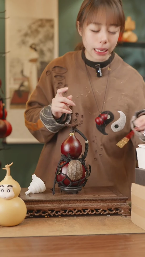 【闪购商品】112号精品天然大漆工艺防渗内胆酒葫芦~