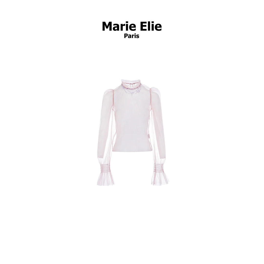 【宠粉专属】Marie Elie紫色网纱上衣ETAE04D00970